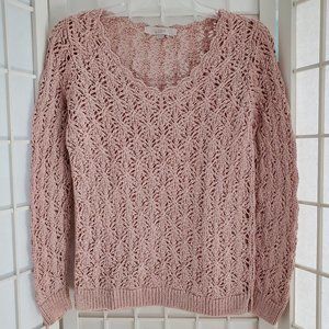 Spring Sweater - Ann Taylor LOFT Crochet V Neck